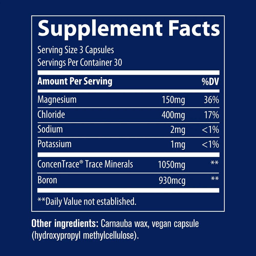 ConcenTrace Trace Mineral Capsules 90 Capsules-Trace Minerals-Matakana Pharmacy