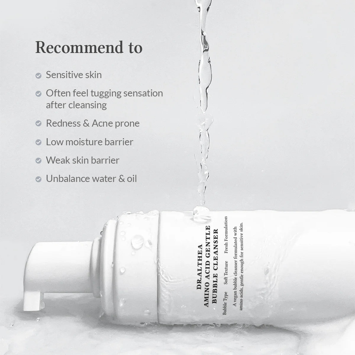 Amino Acid Gentle Bubble Cleanser 140ml-Dr. Althea-Matakana Pharmacy