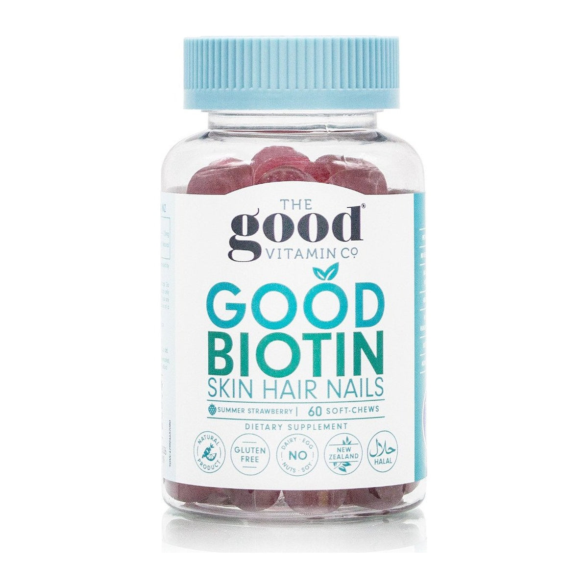 The Good Vitamin Co. Biotin Hair/Skin/Nails Gummies 60s, jar front