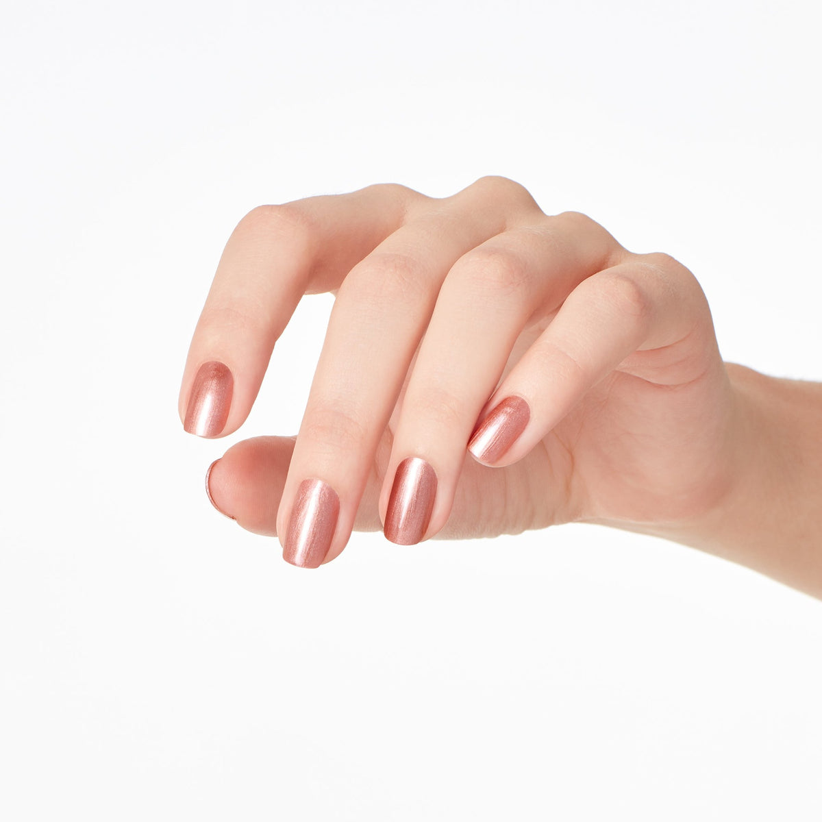 A manicure painted in OPI Made It To the Seventh Hill!