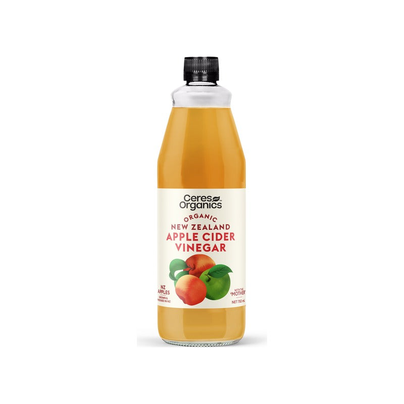 Ceres Organics Organic RAW Apple Cider Vinegar 750ml, front of pack