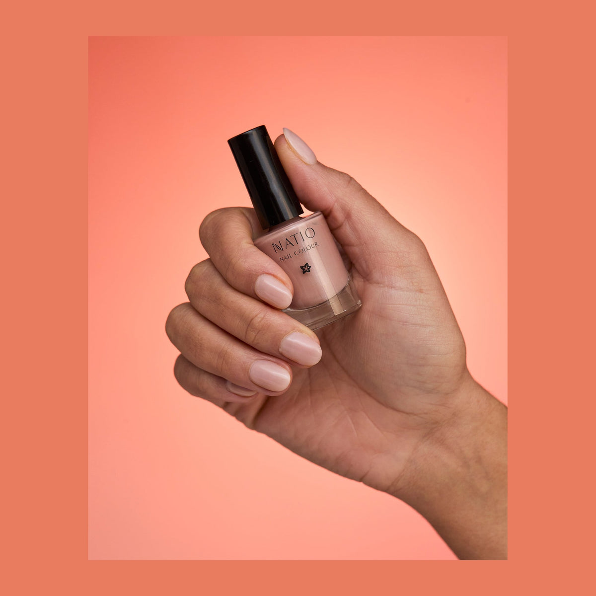 Natio Nail Colour Dune 10ml | Natio shown in use