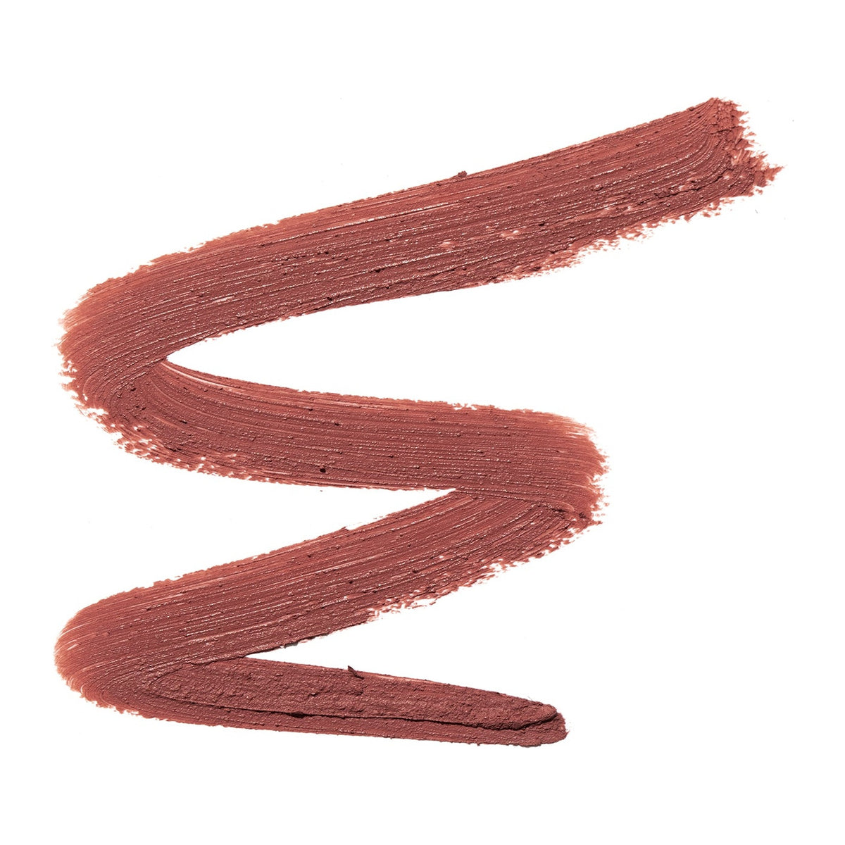 The texture of Natio Int Lip Crayon Dusty Rose swatched