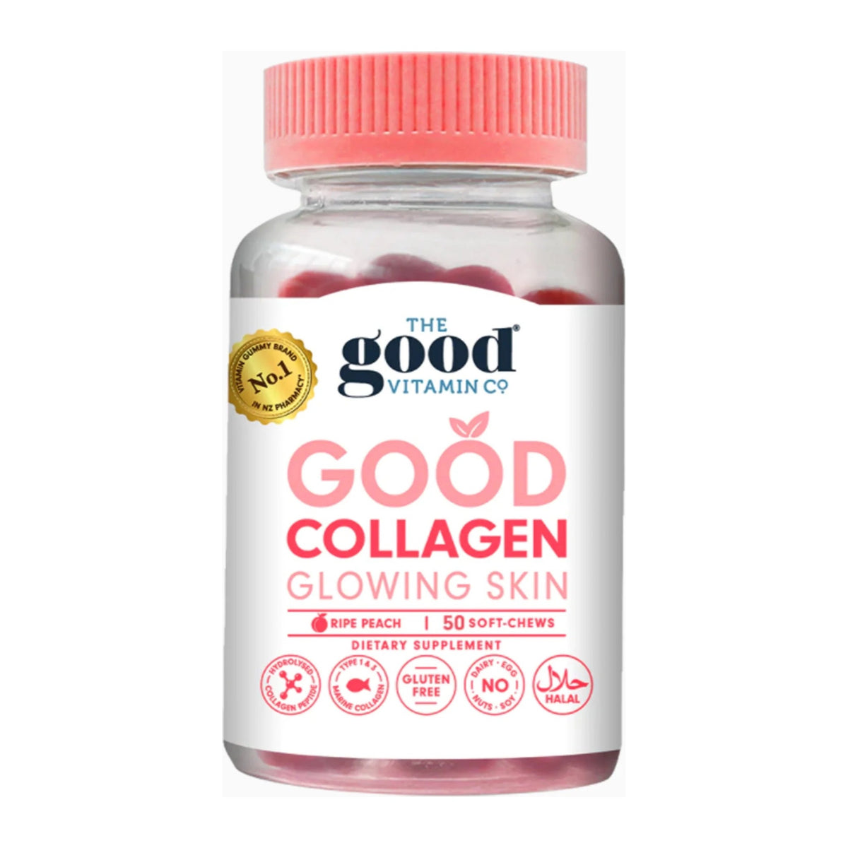 GVC Good Collagen Glowing Skin 50s, pack front