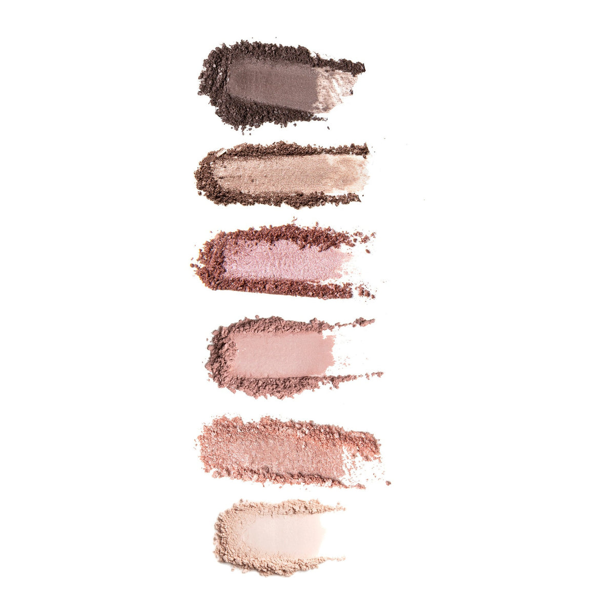The texture of Natio Min E/S Palette Petals swatched
