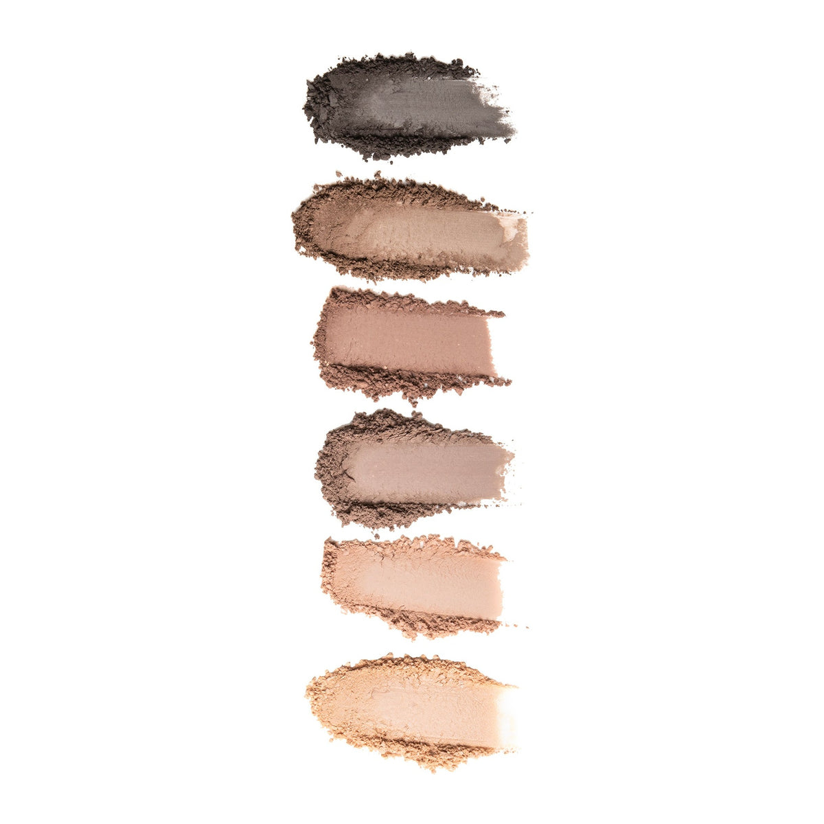 The texture of Natio Min E/S Palette Nudes swatched