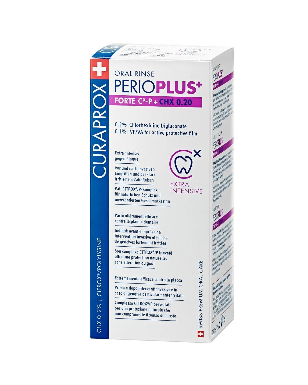 Curaprox Perio plus forte mouthrinse 200ml, carton