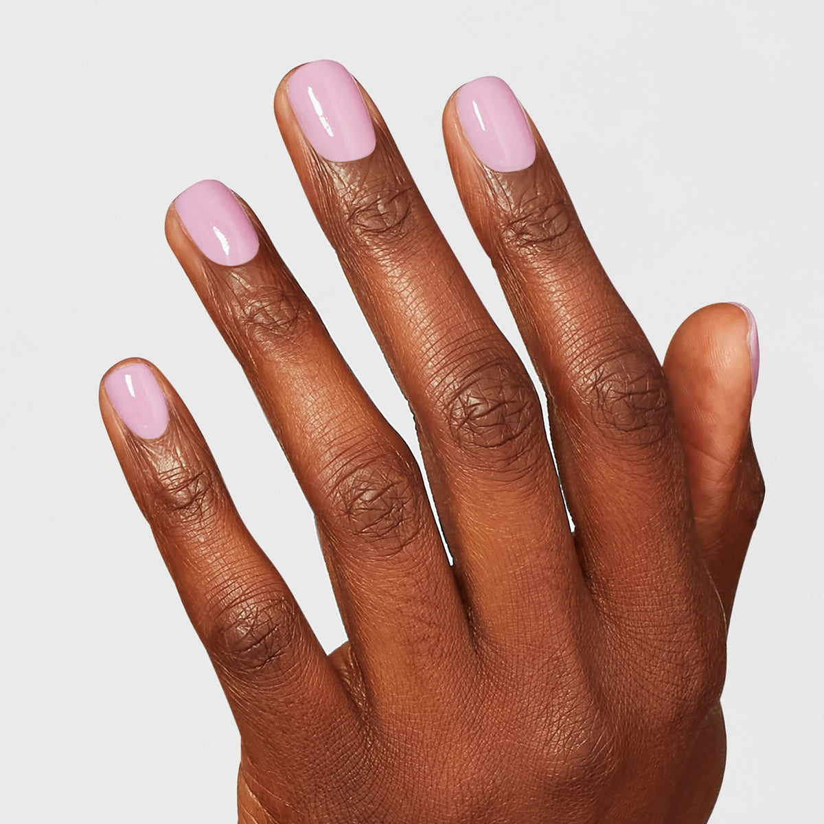 A manicure painted in OPI Rice Rice Baby