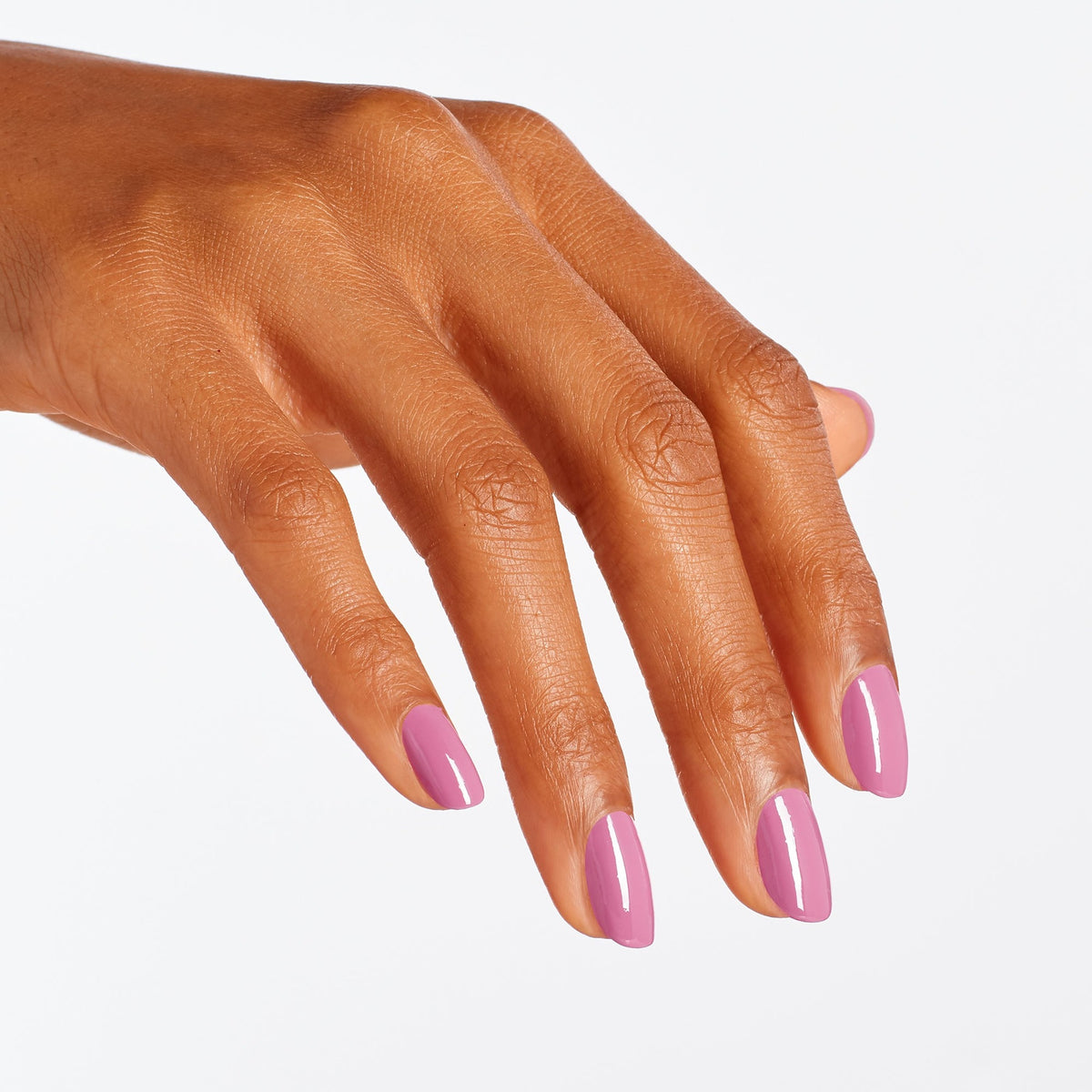 A manicure painted in OPI Arigato from Tokyo