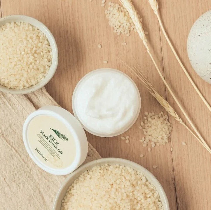 Rice Mask Wash Off 120g-SKINFOOD-Matakana Pharmacy