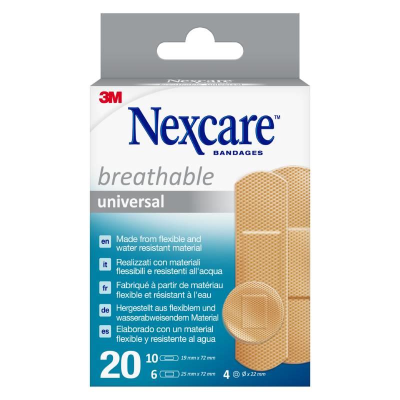 Nexcare Breathable Universal Plasters Assorted 20 Pack-Nexcare-Matakana Pharmacy