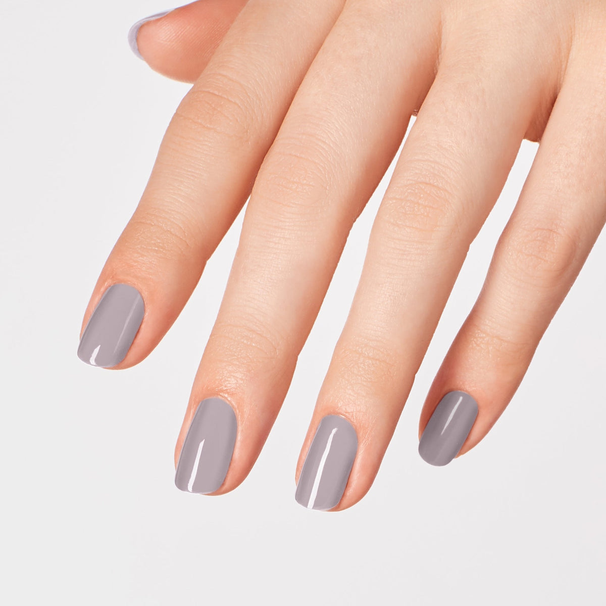 A manicure painted in OPI Peace of Mined