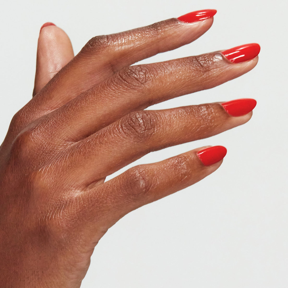 A manicure painted in OPI Rust & Relaxation