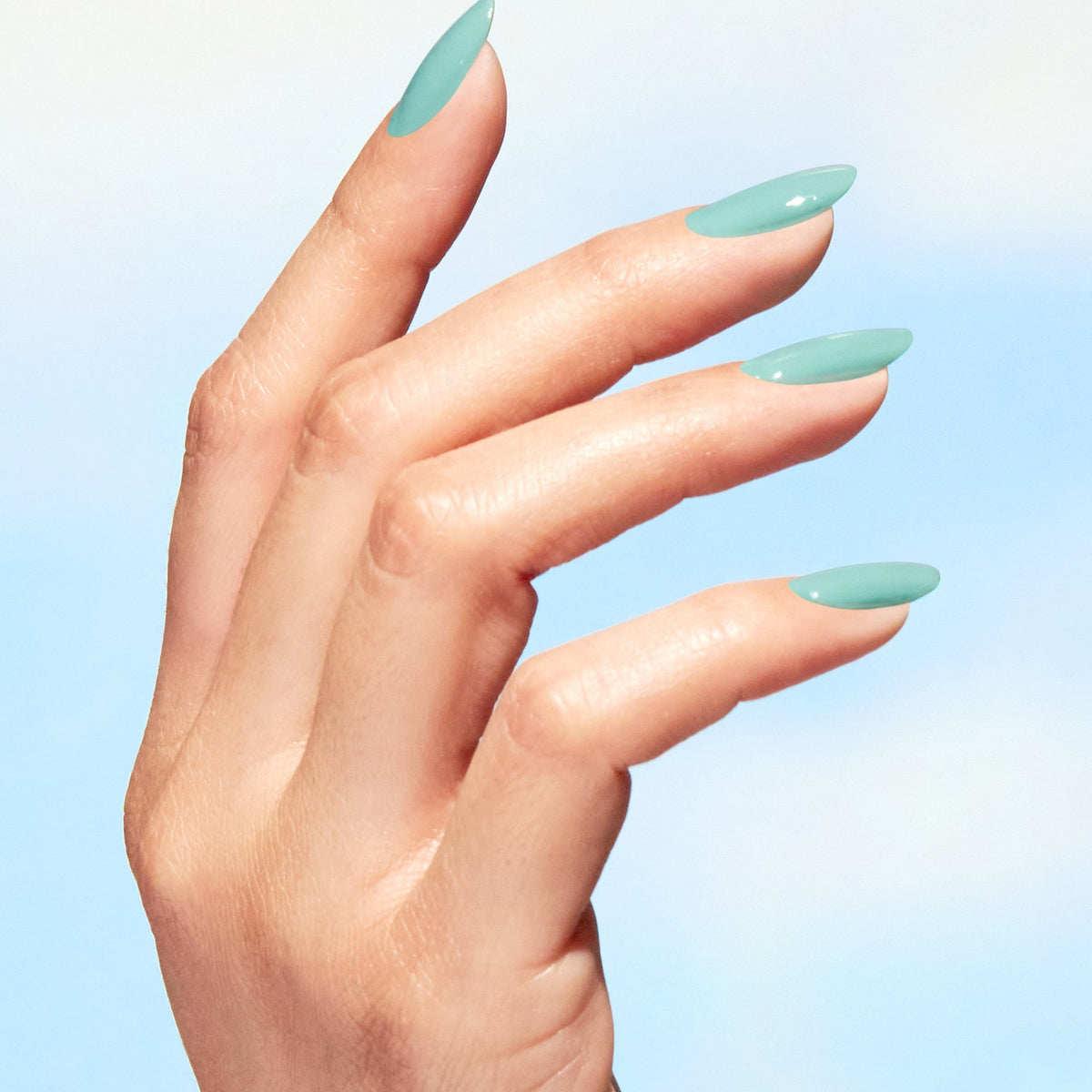 A manicure painted in OPI Cactus What You Preach