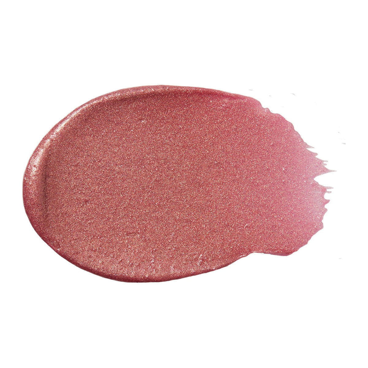 The texture of Natio Tinted Lip Balm SPF50+ Blush 15ml swatched
