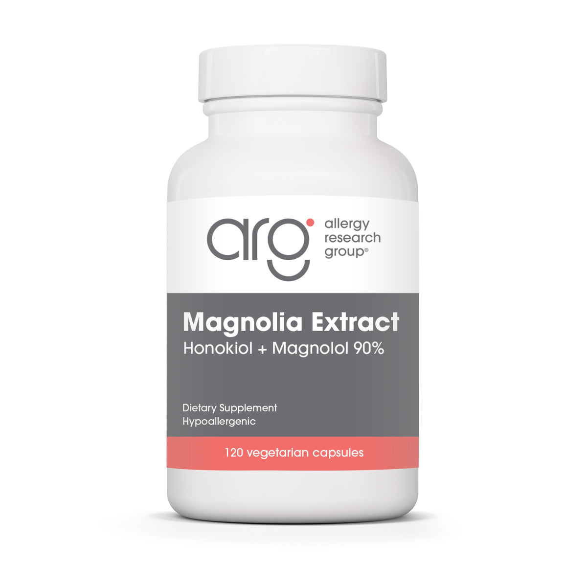 Magnolia Extract 120 Capsules | Allergy Research Group front of pack