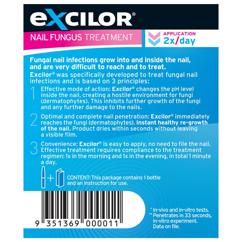 Excilor Nail Fungal Treatment Solution 3.3ml-Actor Pharmaceuticals-Matakana Pharmacy
