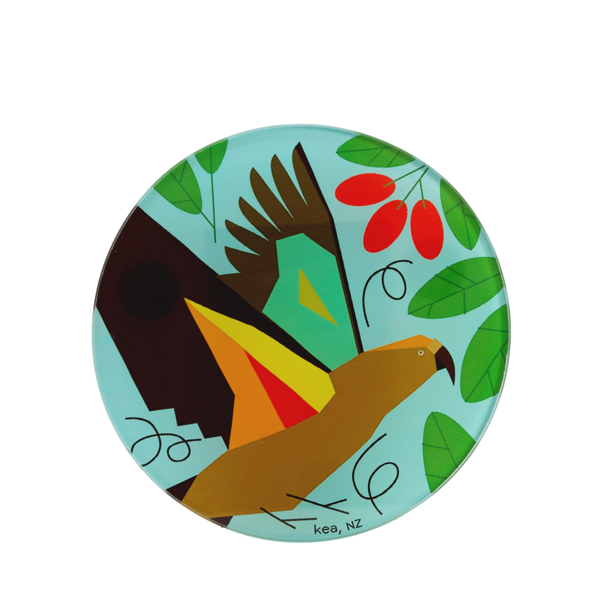 Glass Coasters NZ Birds-Matakana Pharmacy