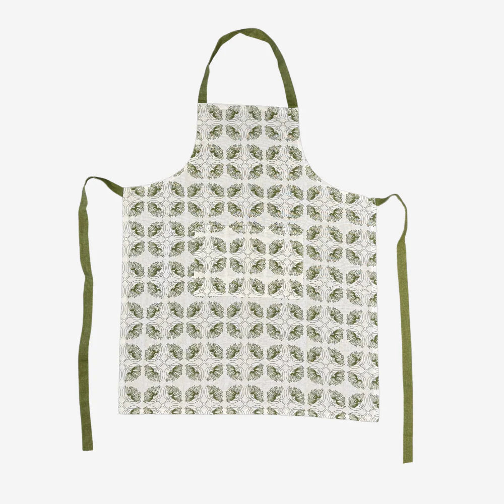 100% Certified Organic Cotton Apron - Olive-Ali Davies-Matakana Pharmacy