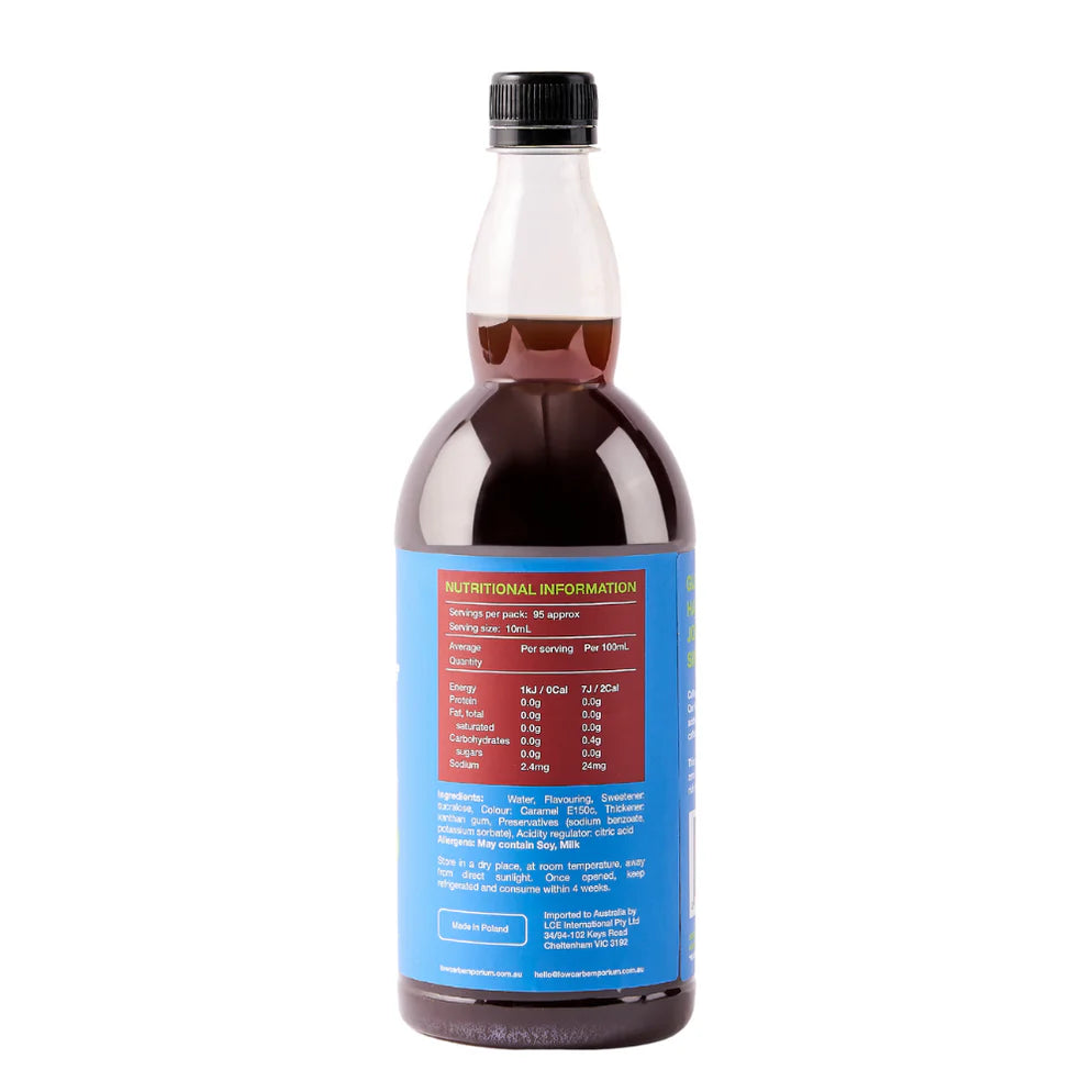 Zero Sugar Hazelnut Syrup 950ml-Low Carb Emporium-Matakana Pharmacy