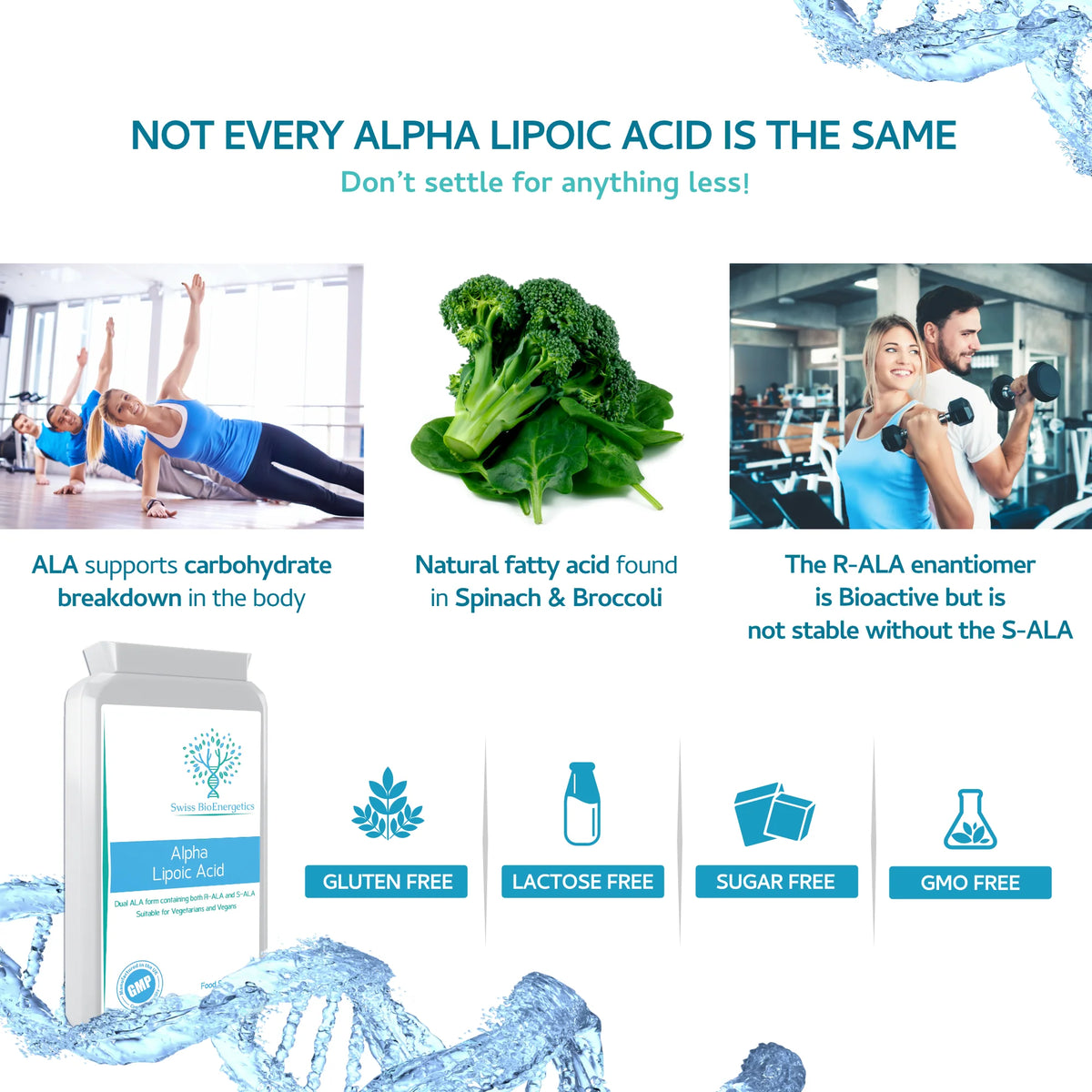 Alpha Lipoic Acid Dual Form 300mg 120 Capsules-Swiss Bioenergetics-Matakana Pharmacy