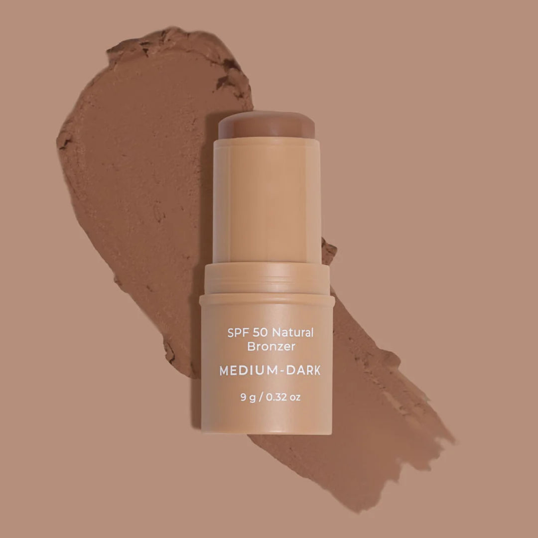 SPF 50 Natural Bronzer Medium Dark 9g-Avocado Zinc-Matakana Pharmacy