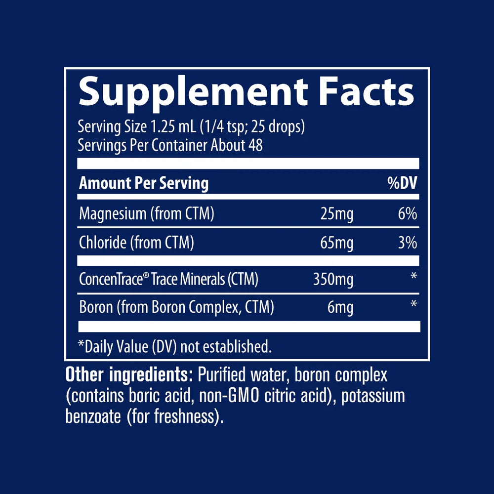 Ionic Boron 59ml-Trace Minerals-Matakana Pharmacy