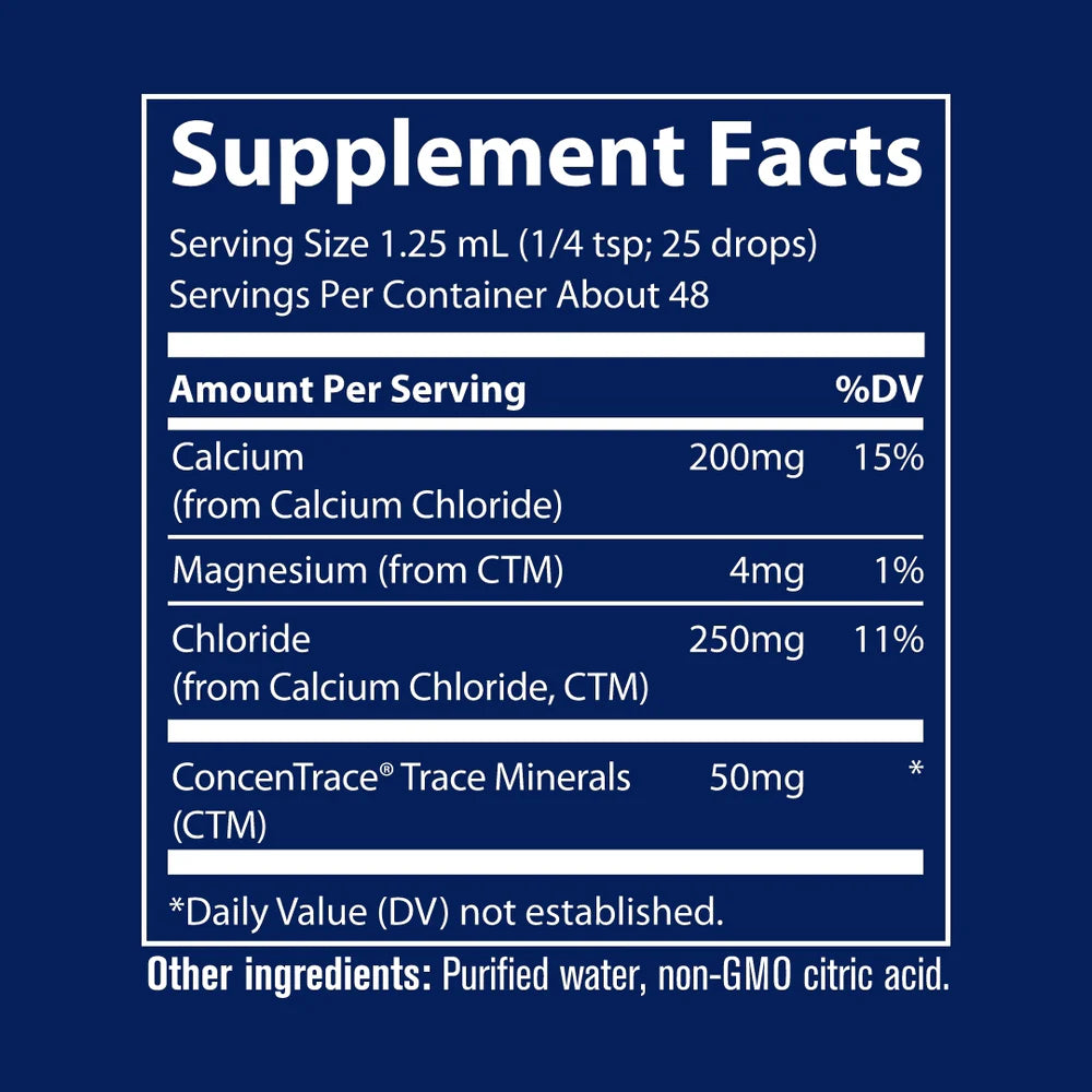 Ionic Calcium 59ml-Trace Minerals-Matakana Pharmacy