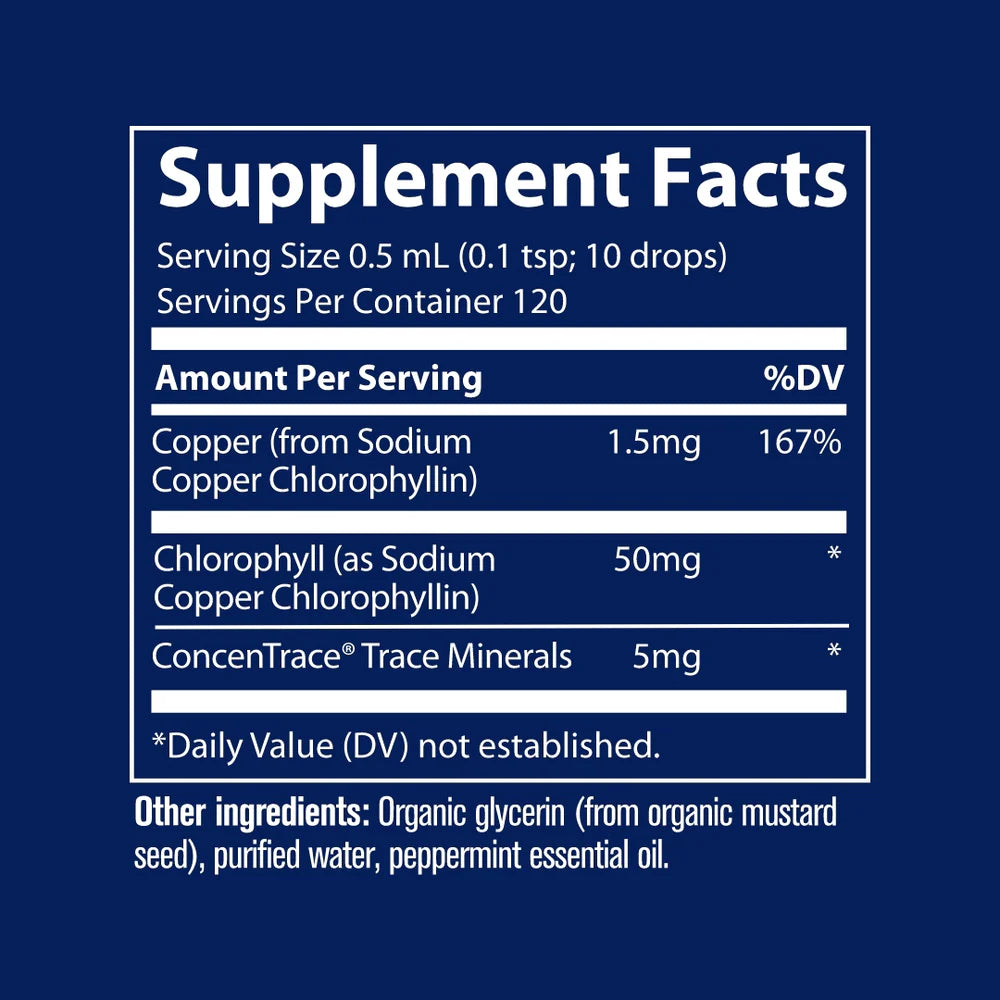 Ionic Chlorophyll 6000 - Mint 59ml-Trace Minerals-Matakana Pharmacy