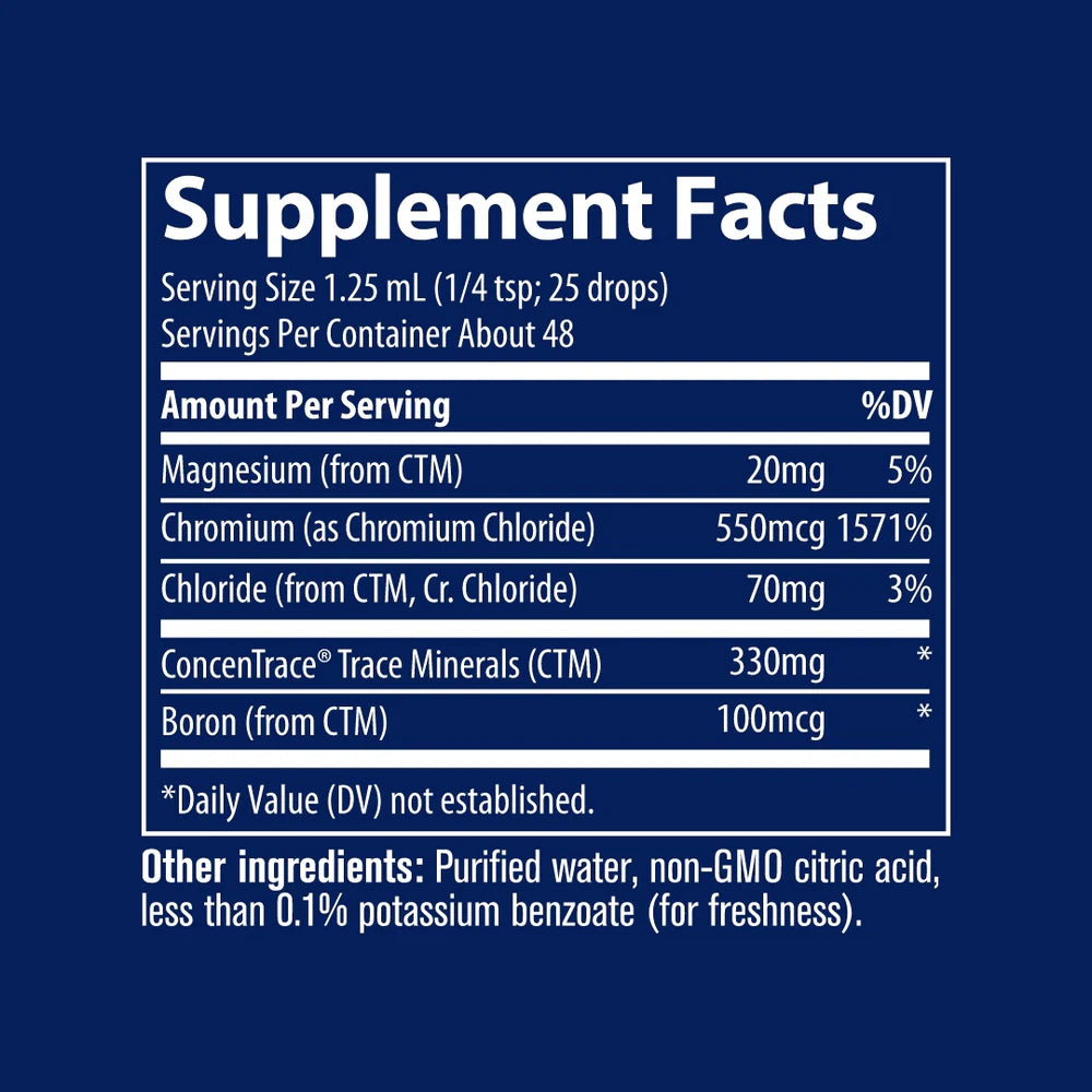 Ionic Chromium 59ml-Trace Minerals-Matakana Pharmacy