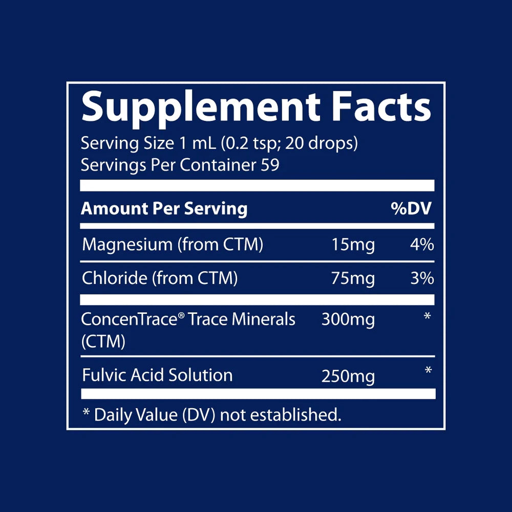 Ionic Fulvic Acid 59ml-Trace Minerals-Matakana Pharmacy