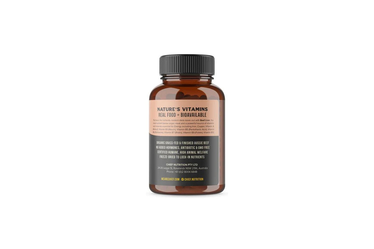 Organic Beef Liver 120 Capsules-Chief-Matakana Pharmacy