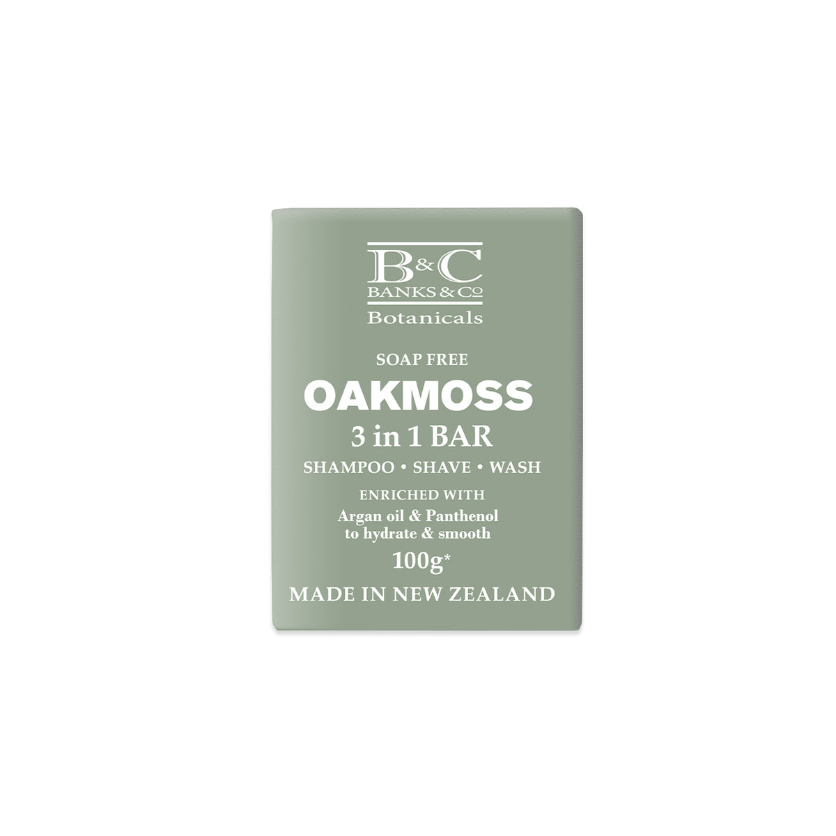 Image of Oakmoss Luxury 3 in 1 Bar 100g