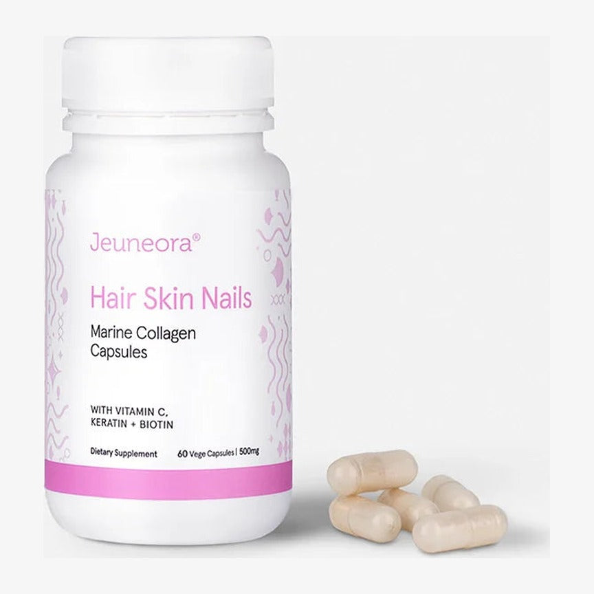 Hair Skin Nails Marine Collagen Capsules 60 caps, bottle front