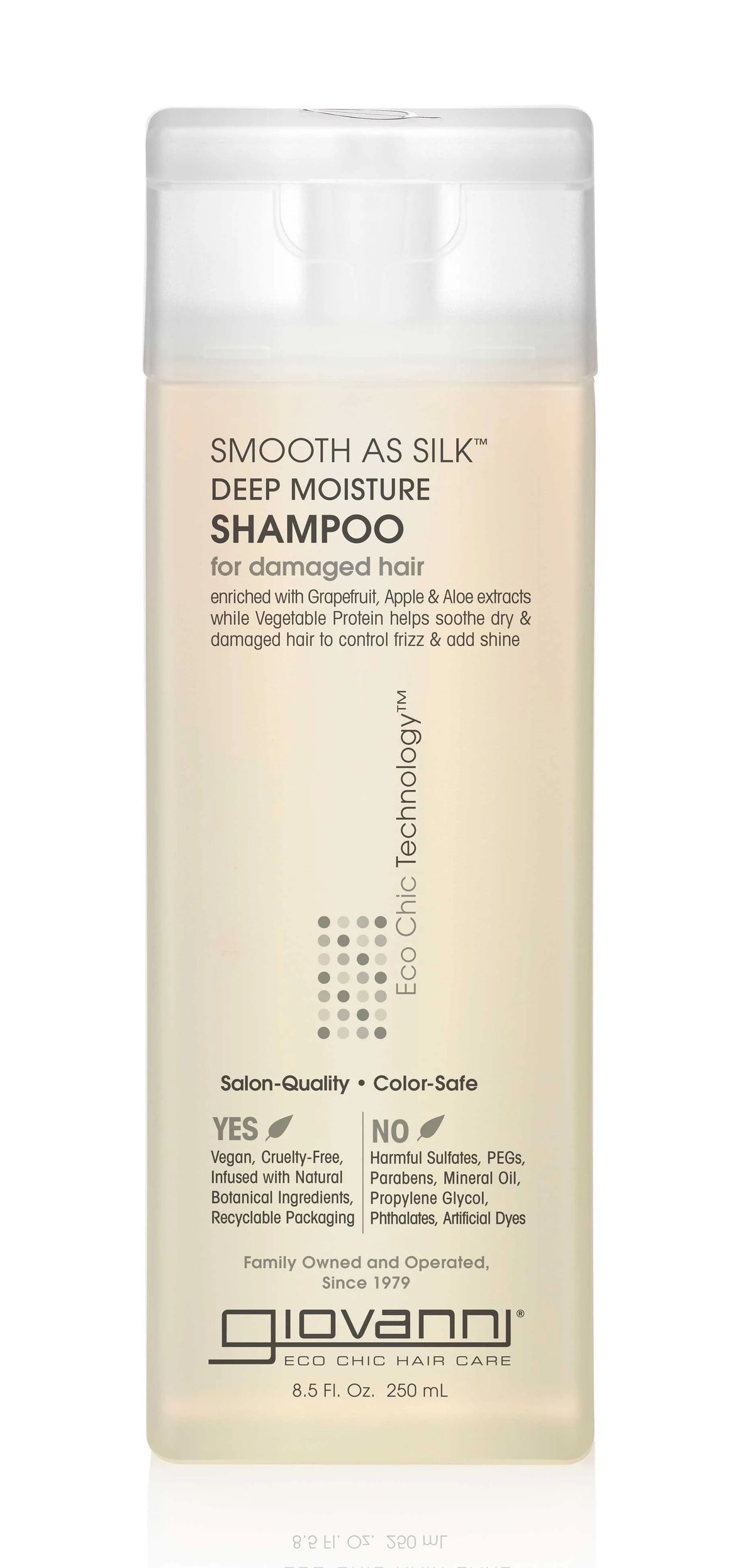 Smooth As Silk Shampoo 250ml-GIOVANNI-Matakana Pharmacy