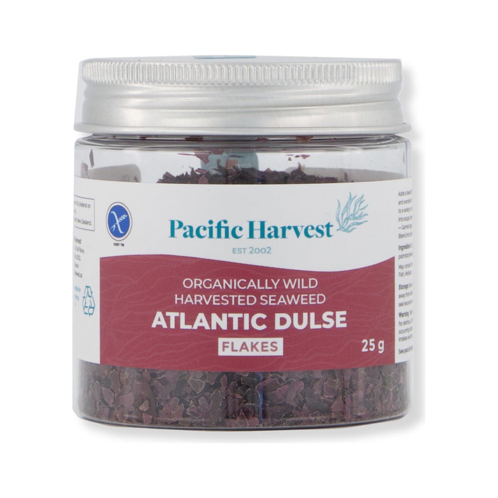 Pacific Harvest Atlantic Dulse Flakes 25g, front of pack