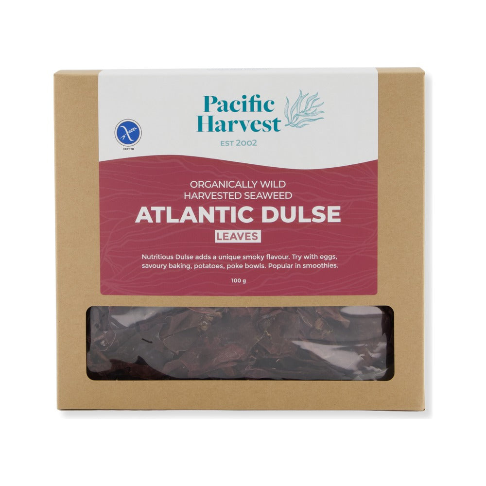 Pacific Harvest Atlantic Dulse Leaves 100g, front of pack