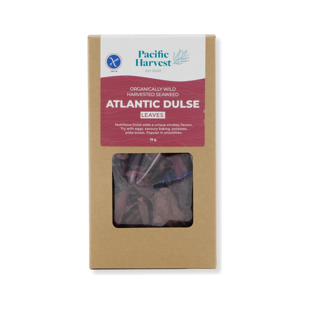 Pacific Harvest Atlantic Dulse Leaves 15g, front of pack
