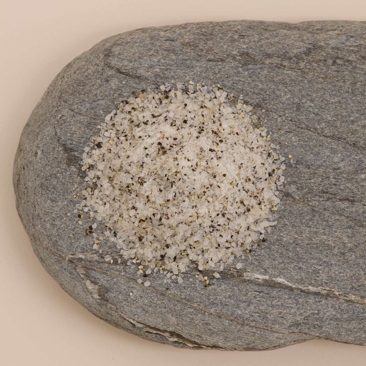 Pacific Harvest Kelp Sea Salt on a stone