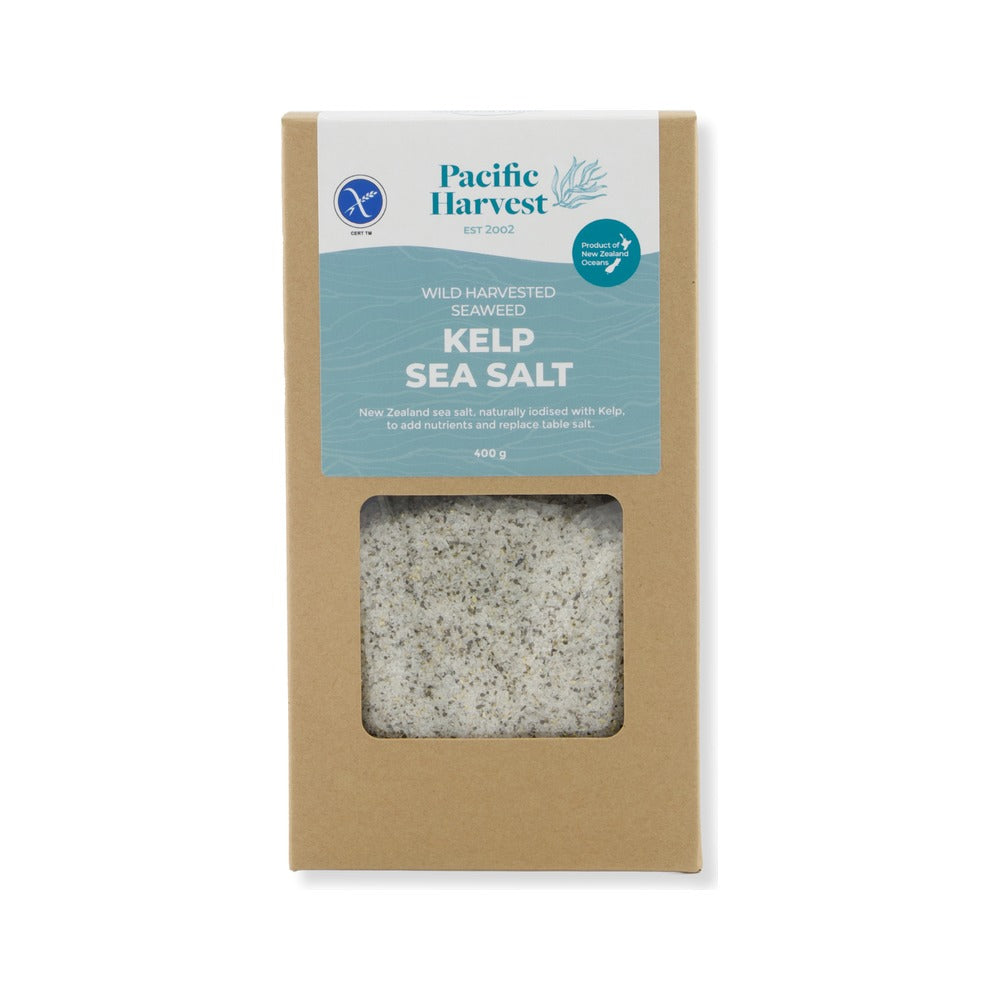 Pacific Harvest Kelp Salt 400g, front of pack