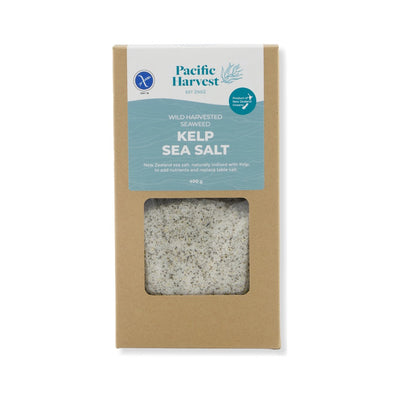 Pacific Harvest Kelp Salt 400g, front of pack