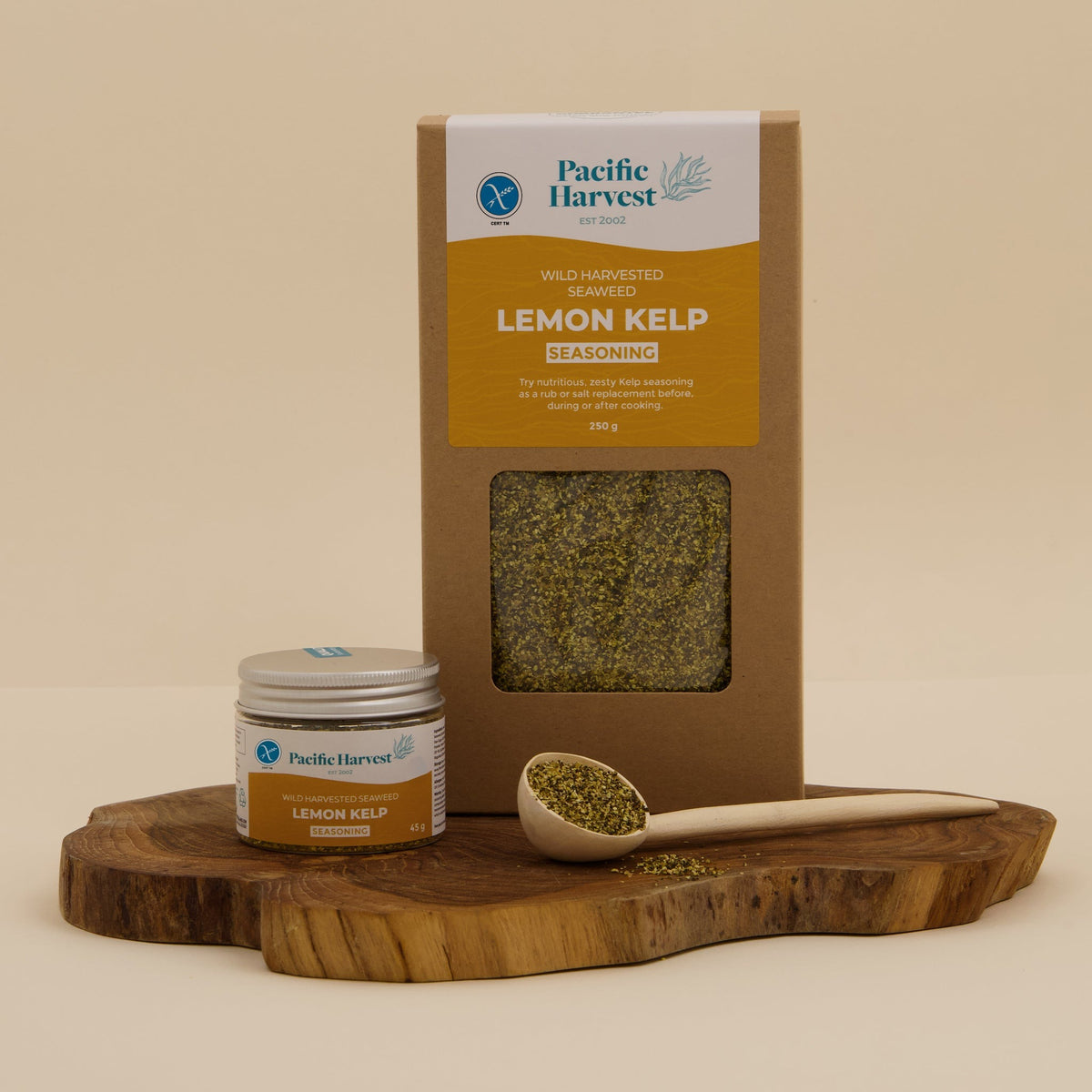 Pacific Harvest Lemon Kelp Seasoning 250g, front of pack