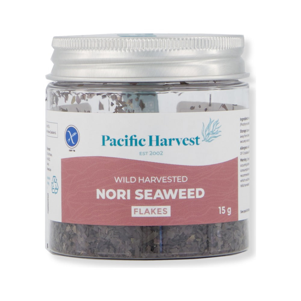 Pacific Harvest Nori Flakes 15g, front of pack