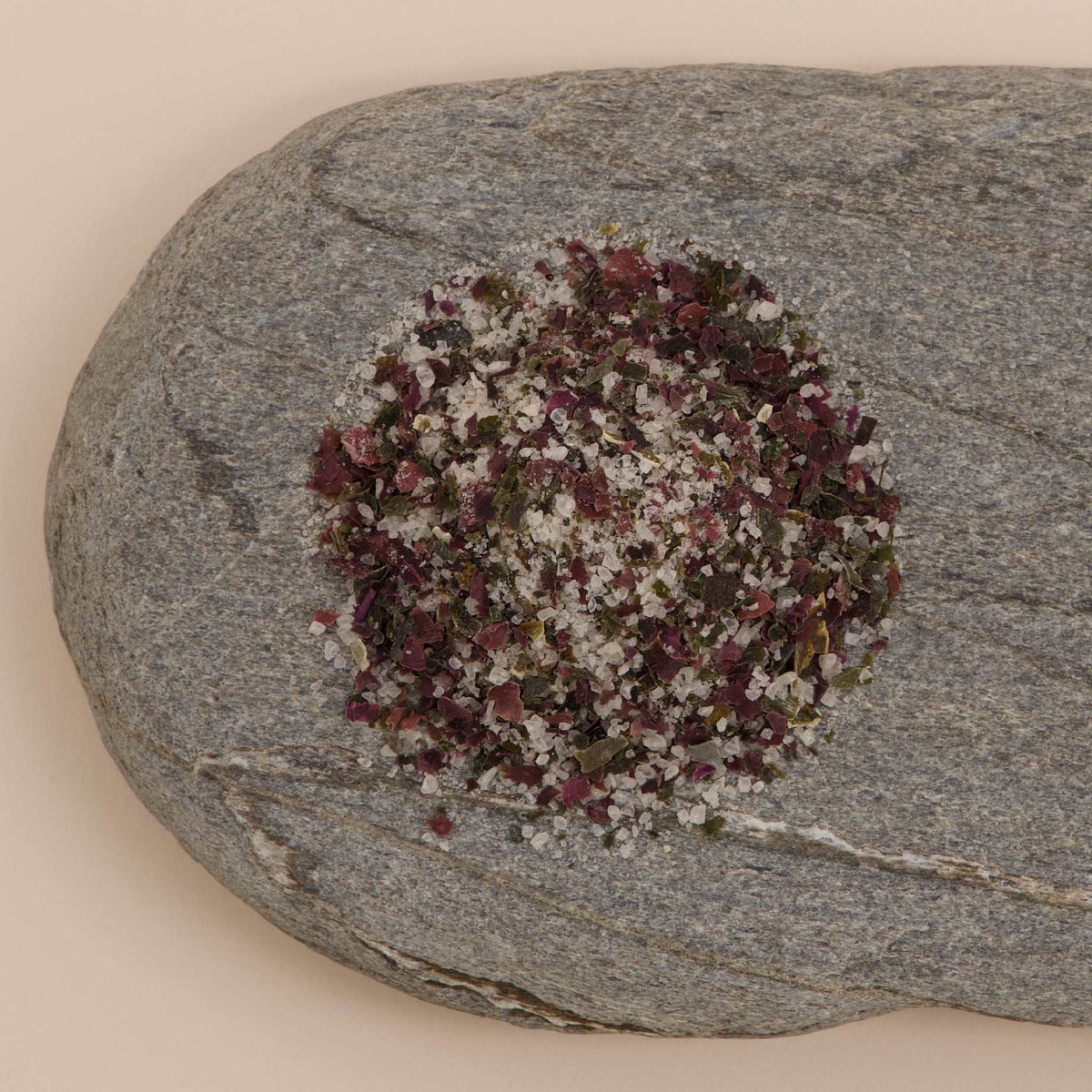 Pacific Harvest Seaweed Salt on a stone
