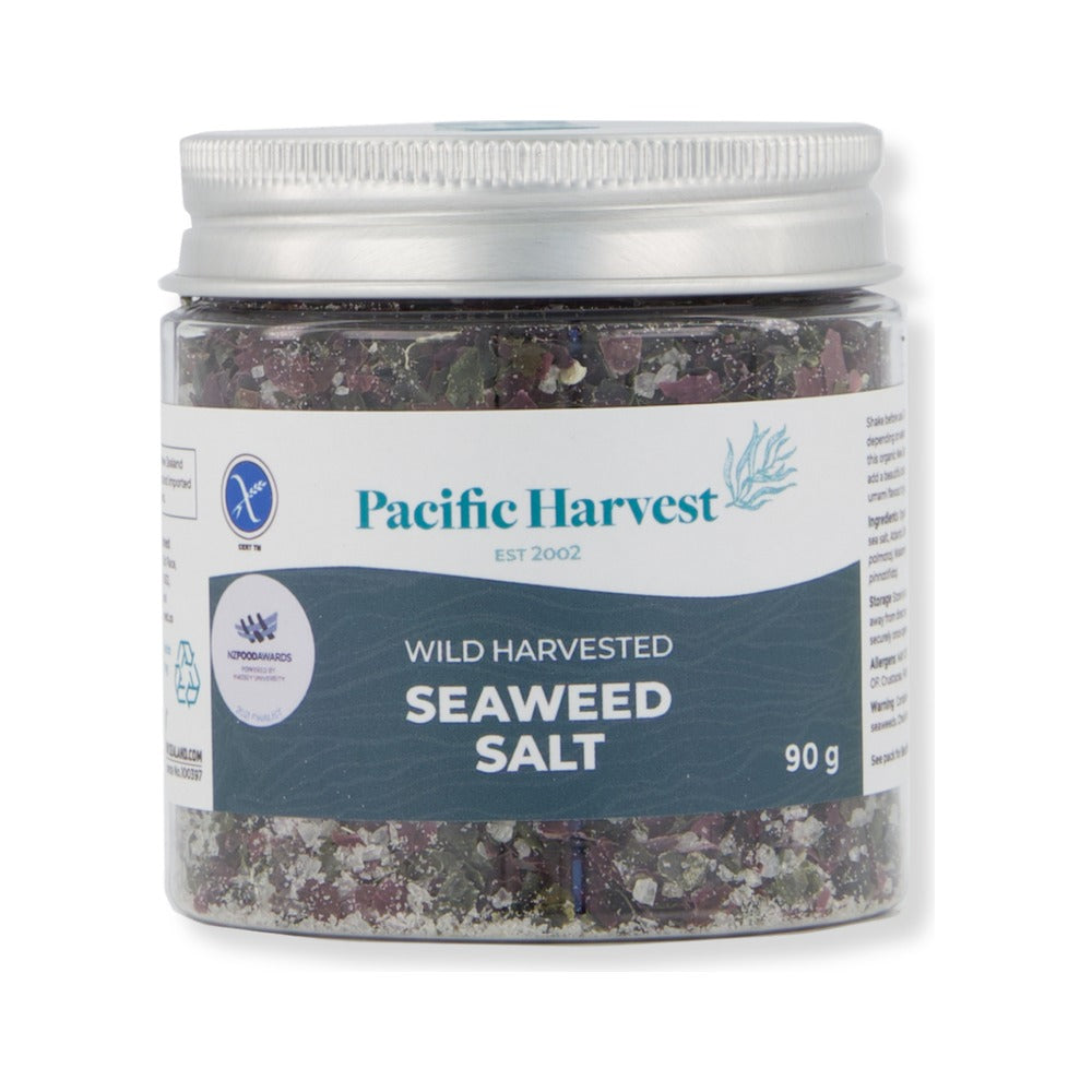 Pacific Harvest Seaweed Salt 90g, front of pack