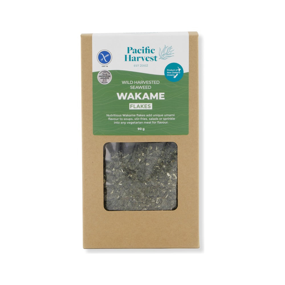 Pacific Harvest Wakame Flakes 90g, front of pack