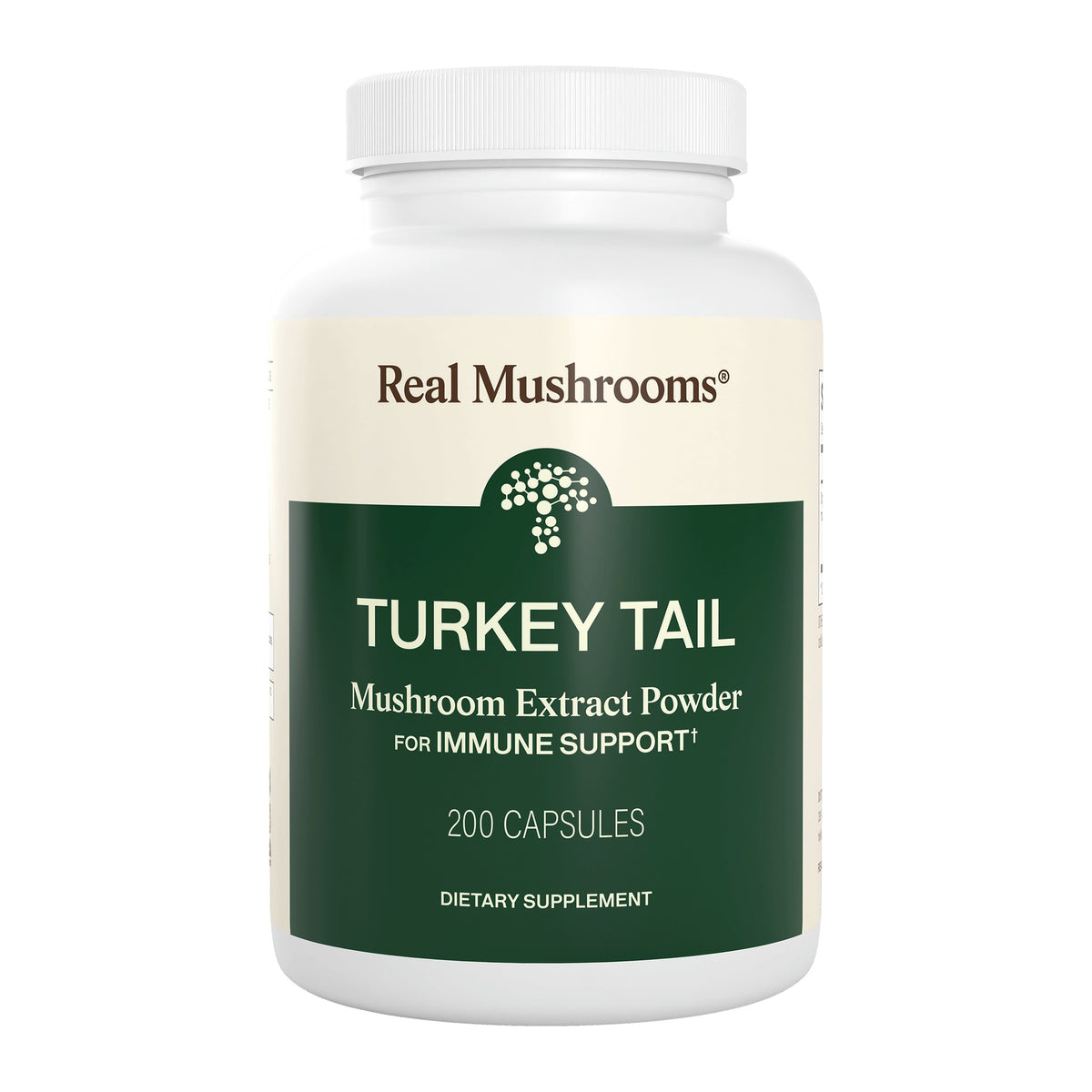 Turkey Tail Extract 200 Capsules by Real Mushrooms