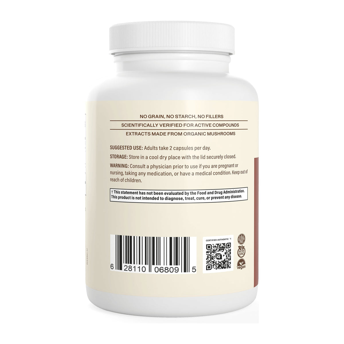 Reishi 415 90 Capsules by Real Mushrooms