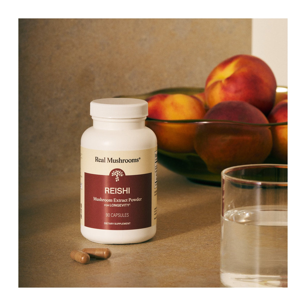 Reishi 415 90 Capsules by Real Mushrooms
