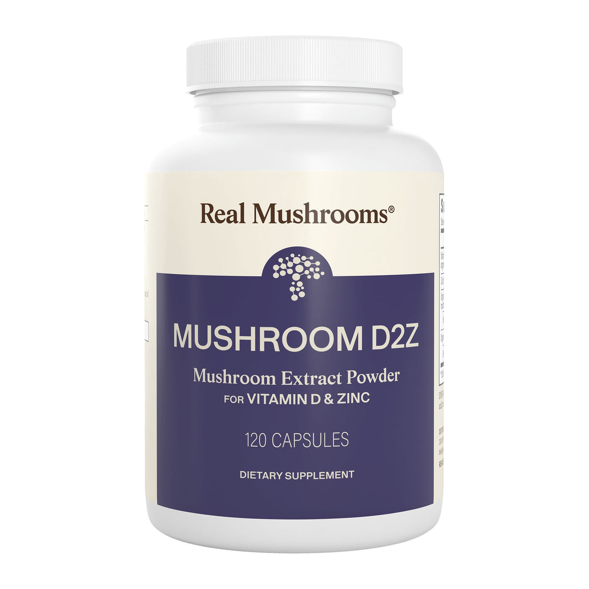 Mushroom D2 120 Capsules by Real Mushrooms